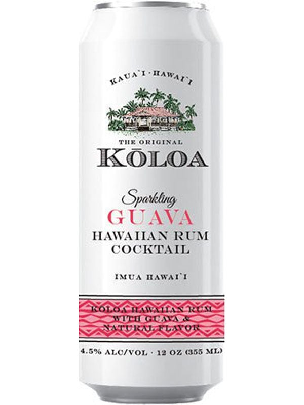 Koloa Sparkling Guava Hawaiian Rum Cocktail Liquor Mates
